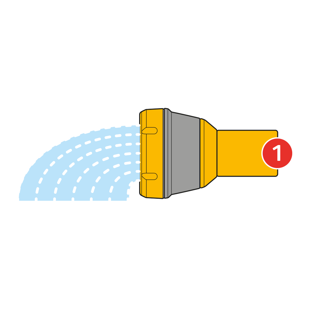2672A - Spray Pattern Pistolet rose spray Hozelock 2672A